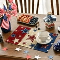 thumbnail image 5 of Sm:)e American Flag Stars 4th of July Placemats Set of 4 12x18 Inch, 5 of 7