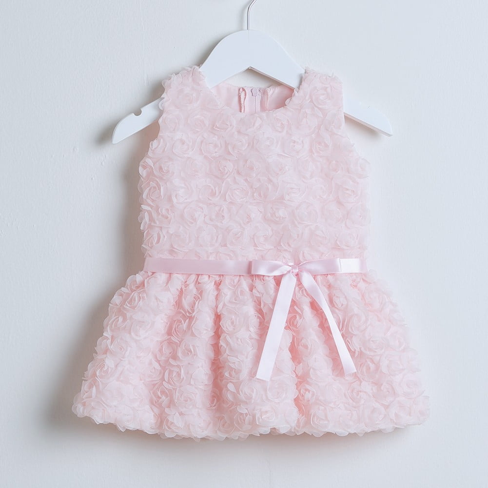 Sweet Kids Baby Girls Pink Rosette 