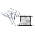 thumbnail image 1 of Almencla Bicycle Front Cargo Rack Accessories Easy Installation Sturdy Aluminum Alloy Silver Short Version, 1 of 7