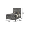 thumbnail image 2 of Denver Modern Style Twin Size Bed Made With Wood in Gray Colour, 2 of 6