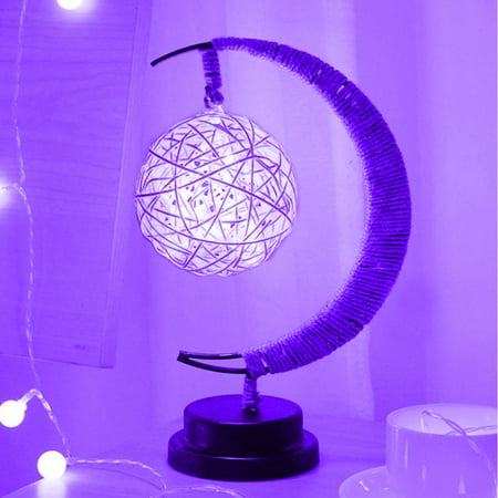 

Azhf Free Shipping Lamp Desk Lamp Rope Star Moon Night Light Cute Handcraft Decoration