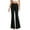 Black-09, variant on REALiKUN Women's Solid Trendy Flare Leg Pants Elastic Waist Wide Leg Front Pleated Pants High Waist Dressy Slacks Trousers