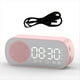 thumbnail image 1 of Altavoz Bluetooth Inalámbrico Reloj Radio Soporte de Alarma Dual Tarjeta TF Alarma Digital para Oficina en Casa Rosa, 1 of 5