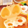 thumbnail image 2 of Aespoir Egg Cooker, Microwave Egg Poacher Microwavable Egg Steam Dishwashable Egg Maker Poached Egg Steamer Kitchen Gadget, 2 of 8