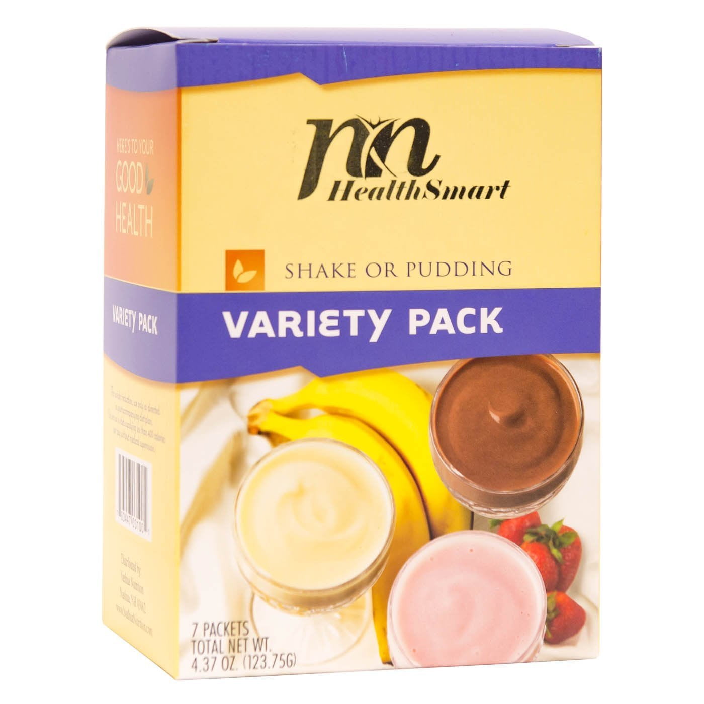 HealthSmart High Protein Diet Pudding & Shake Mix Variety Pack
