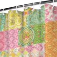 thumbnail image 3 of Pioneer Flower Floral Print Pattern Shower Curtain 36"x72", Bathroom Decorative Shower Curtain Set with 12 Hooks, Waterproof Washable, 3 of 6