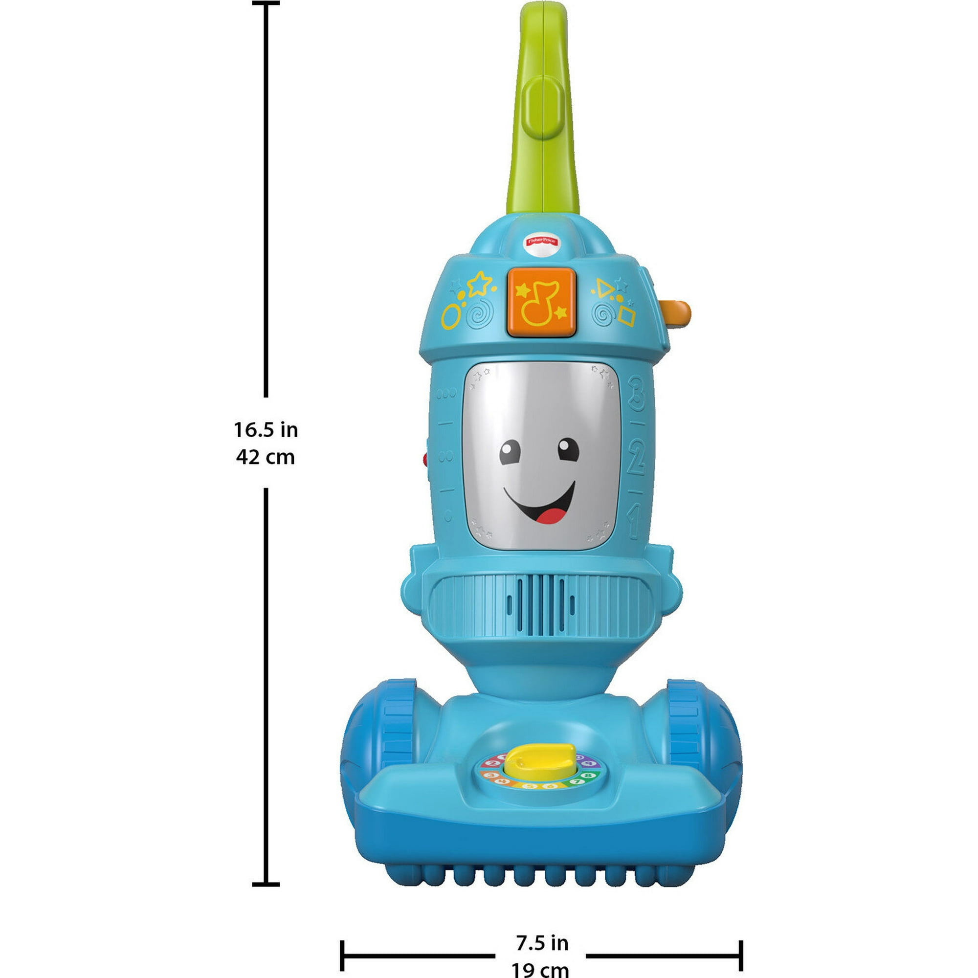 Fisher-Price Laugh & Learn Light-Up Learning Vacuum Electronic Toddler Plastic Push Toy
