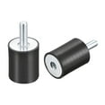 thumbnail image 1 of Unique Bargains Rubber Mounts 2 Pack M8 Male/Female Vibration Isolator Shock Absorber D30mmxH40mm, 1 of 5