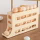thumbnail image 1 of Organizador de huevos de 4 niveles para refrigerador, con ruedas automáticas, dispensador de huevos que ahorra espacio, 30 huevos, gran capacidad., 1 of 5