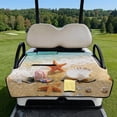 thumbnail image 2 of Pzuqiu Starfish and Conch Pattern Golf Cart Seat Covers 4 Front Pockets, for Golf Carts, Quilted Golf Cart Seat Covers, Compatible with EZGO Club Car, 2 of 7