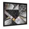 thumbnail image 2 of Designart 'Touches Of Gold With Marble Granite Agate' Modern Framed Art Print, 2 of 4