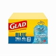 thumbnail image 1 of Glad Blue Recycling Bags - Tall 45 Litres - ForceFlex, Drawstring,, 50 Trash Bags, 1 of 4