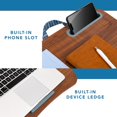 thumbnail image 4 of Mesa portátil para laptop LapGear Designer con soporte para teléfono 44 x 34 cm, 4 of 6