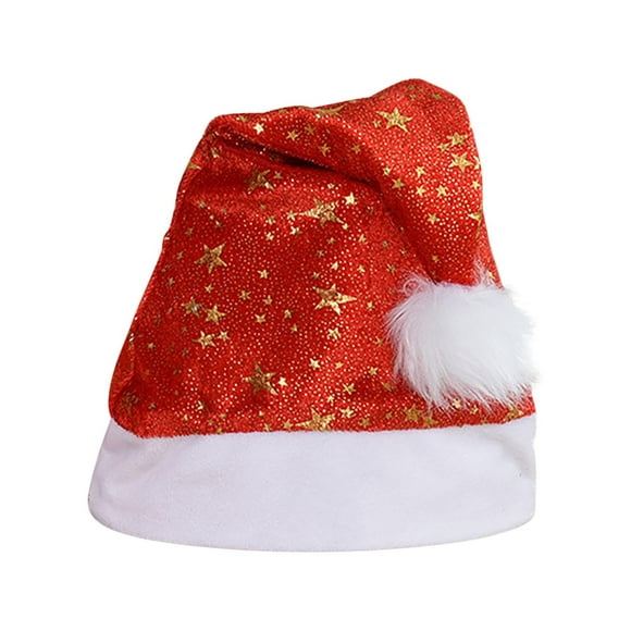 Black Friday Deals TIMIFIS Christmas Hat Santa Hat Christmas Hat Unisex Adult's Kids Santa Hat Holiday Hat For Christmas Festive Party New Year Gift Decor Red Caps