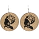 thumbnail image 4 of 1 Par de Aretes Colgantes con de Damas, de , étnicos, 4 of 9