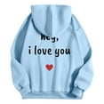 thumbnail image 3 of WILLBEST Sudaderas De Hombre Valentine'S Day Couple Printed Hoodie Unisex Hoodie Couple Hoodie Grande, 3 of 3