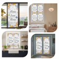 thumbnail image 7 of Spring Wildflowers Window Privacy Film, Watercolor Floral Leaf Wood Grain Static Cling UV Sun Blocking Tint Film Heat Control Windows Films for Bedroom Bathroom, Window Stickers 35.4"x78.7", 7 of 7