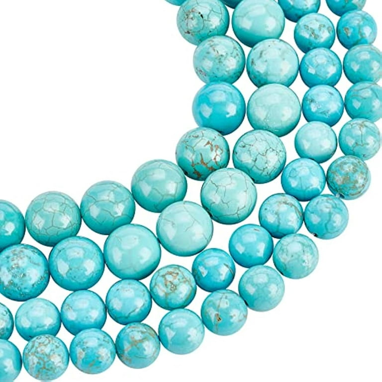 About 87 Pcs Natural Gemstone Beads 6mm 8mm Natural Howlite Beads