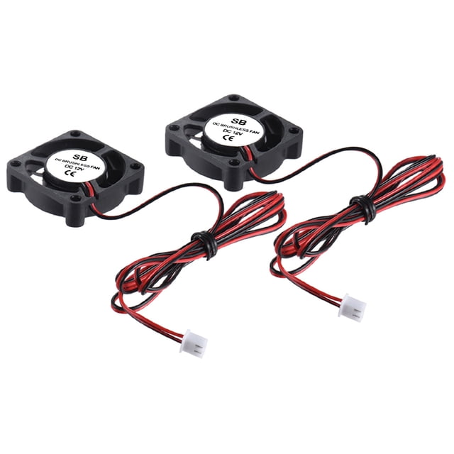 2pcs Anet 40 * 40 * 10mm DC Brushless Cooling Cooler Fan 2 Wire for RepRap i3 DIY 3D Printer