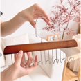 thumbnail image 3 of EKEFE 2 Pcs Tie Rack Bra Hanger Belt Hanger (Dark Brown), 3 of 4