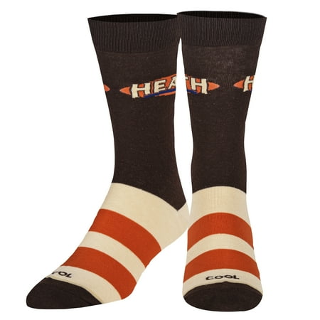 

Cool Socks Heath Stripes Fun Candy Print Men s Crew Socks