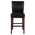 thumbnail image 2 of Milton Bonded Leather CTR Stool, Black, 2 of 12