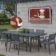 thumbnail image 6 of Outdoor TV Cover 52x30x4.5in, Kitchen Cute Chef Cook Burgundy Red Plaid Weatherproof TV Screen Protector with Zipper, Pizza Gourmet Outside Television Cover Fits Up to 52-55", 6 of 9