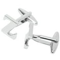 thumbnail image 3 of BodyJ4You 2PC Cufflinks Personalized Initials Letter Z Men's Button Shirt Business Gift, 3 of 6