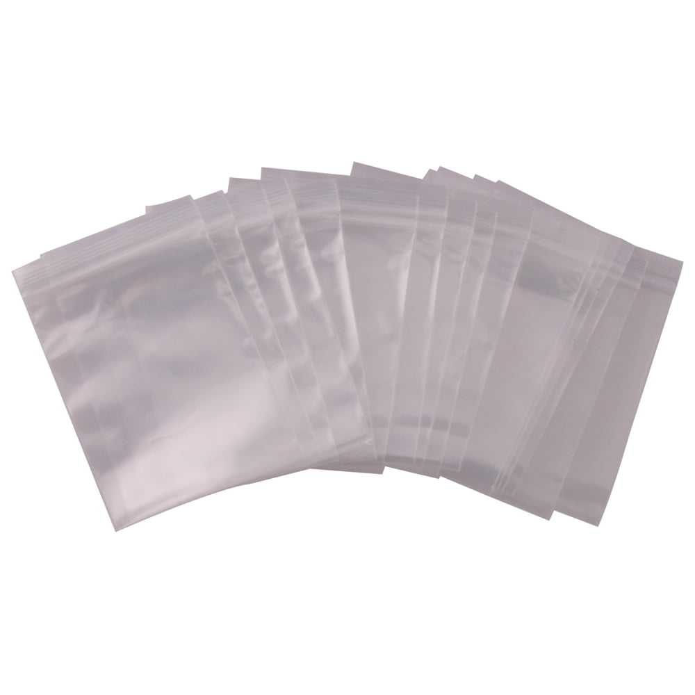 uxcell100Pcs 7 x10 Ziplock Zip Lock Bags 2Mil Clear Poly Plastic Reclosable 