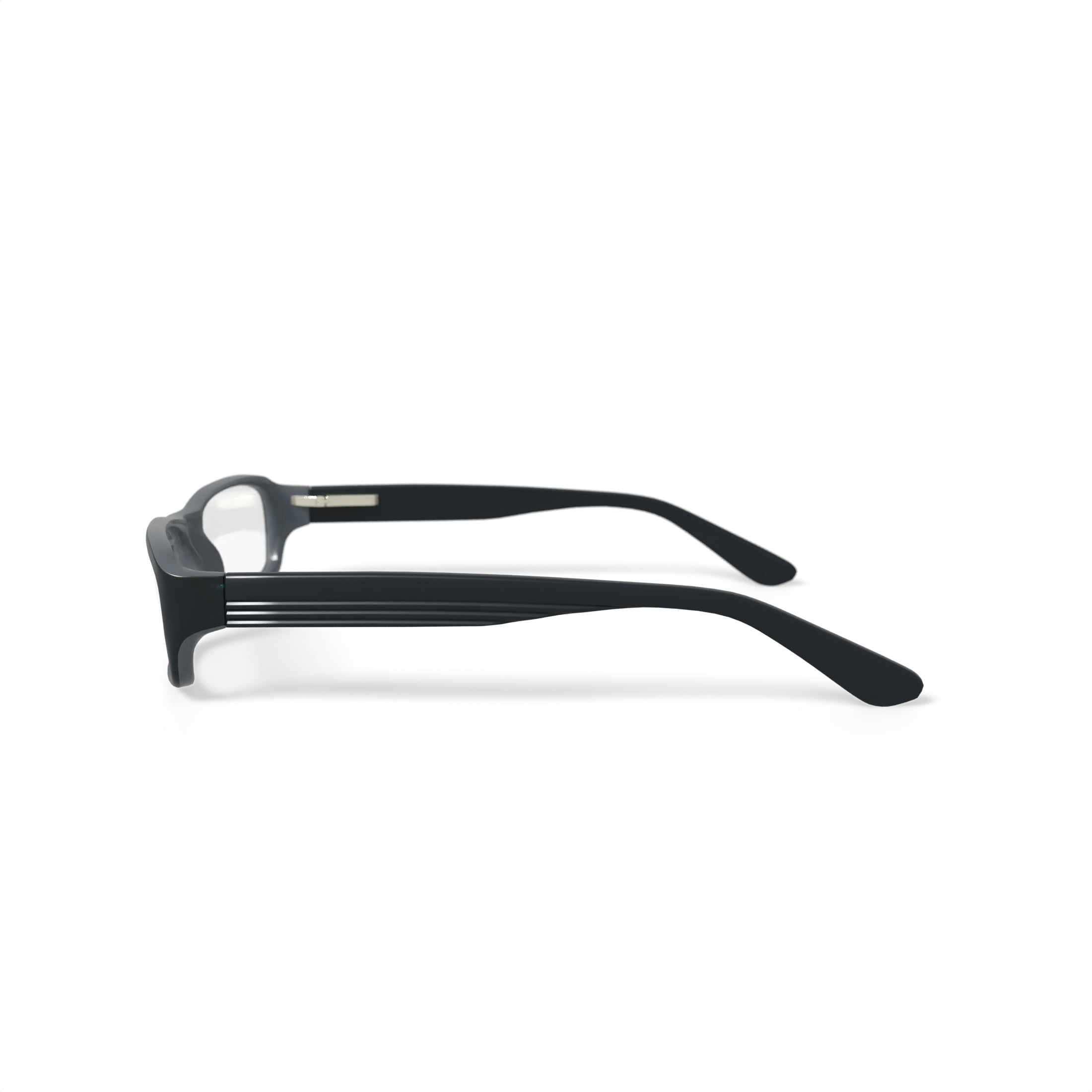 Contour Men's FM9193 Rectangular Prescription Eyeglasses with Case, Black