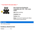 thumbnail image 2 of Rear Control Arm Bushing Kit - Compatible with 1992 - 2001 ES300 1993 1994 1995 1996 1997 1998 1999 2000, 2 of 2