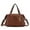 Cognac Coffee, variant on MKF Collection Opal Vegan Leather Medium Weekender Handbag for Women by Mia K - Red Pewter