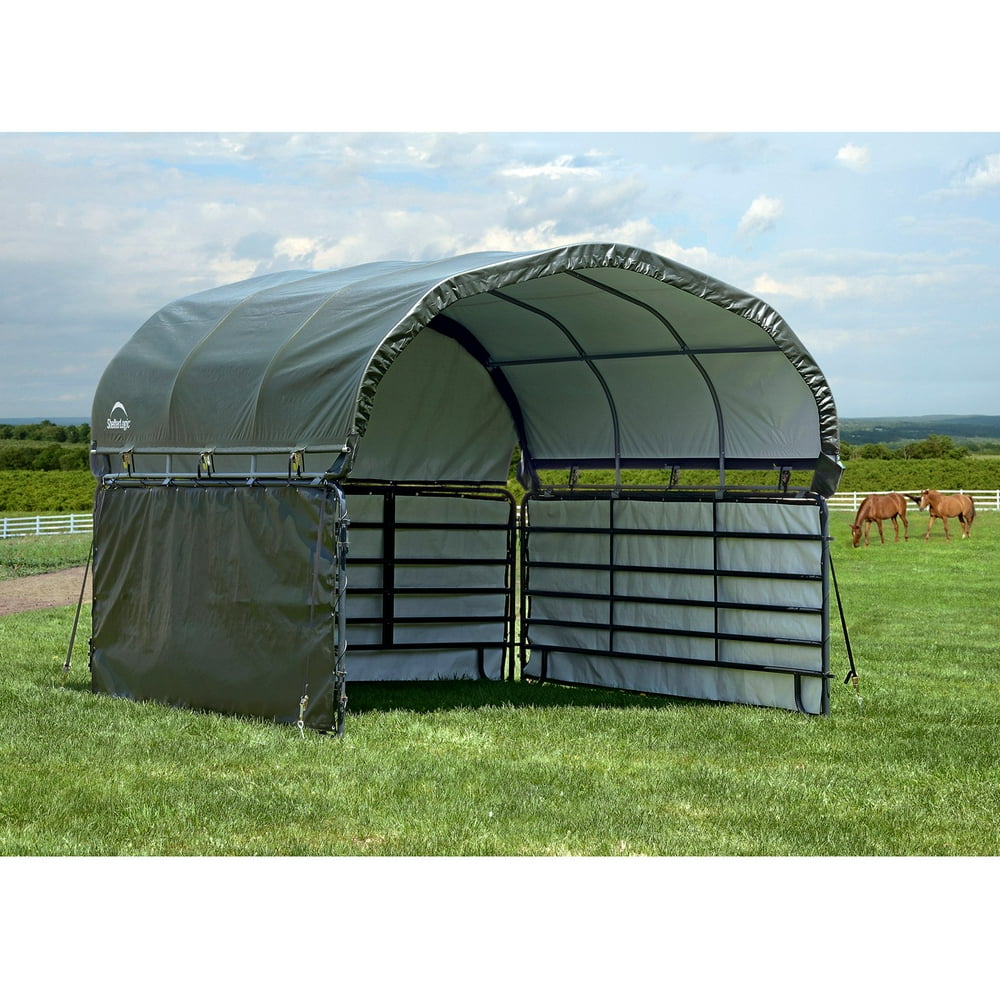 ShelterLogic Enclosure Kit for Corral Shelter, Green, 12 ft. x 12 ft. ShelterLogic Enclosure Kit for Corral Shelter, Green, 12 ft. x 12 ft.