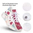thumbnail image 3 of Pink Floral Union Jack Pattern Walking Shoes for Men Woman Lightweight Tennis Fashion Elastic Sports Shoes Cushion Basketball Shoes, 3 of 8