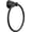 Matte Black, variant on Delta 71146 Foundations 6-3/8" Wall Mounted Towel Ring - Chrome