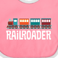 thumbnail image 4 of Inktastic Railroader Train Hobby Boys or Girls Baby Bib, 4 of 4