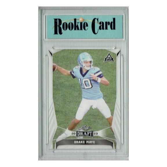 Certified Mint  Drake Maye 2023 Leaf Football #34 Rookie Card Patriots