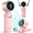 Pink, variant on Kidsjoy Portable Handheld Fan, 4000mAh Adjustable Mini Fan, 5 Speed Bladeless Fan, 3 in 1 Hand Fan with Air Turbo Tech Cooling Fan for Outdoor Activities, Travel, Working (Pink)