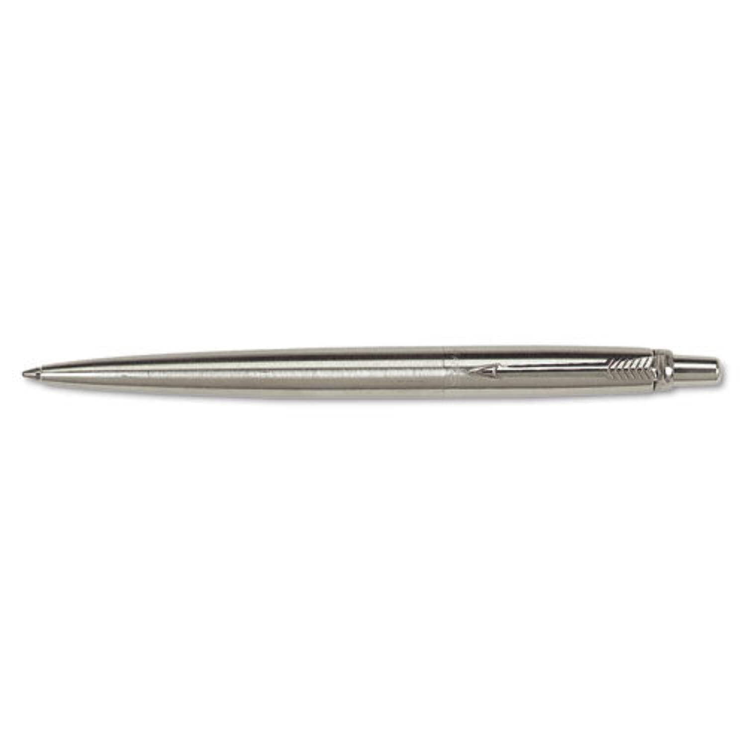 Parker Jotter Ballpoint Pen Medium Pen Point - Refillable - Blue - Stainless Steel Stainless Steel Barrel - 1 Each