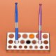 thumbnail image 4 of Tapa de tintas Soporte Soporte Soporte de acero inoxidable Pigmento Contenedores Soporte Soporte Soporte de rack Skin Herramienta de belleza Cosmetic Supplies 21 Agujeros Inevent CE001205-00, 4 of 7