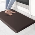 thumbnail image 2 of KitchenClouds Alfombra de cocina acolchada antifatiga de 17.3 x 28 pulgadas, impermeable, antideslizante, alfombrilla de escritorio cómoda para cocina, casa, fregadero, oficina (chocolate), 2 of 4