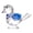 Deep Blue, variant on lanema Detailed Carved Crystal Bird Sculpture with Base For Art Collector Display Gift