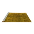 thumbnail image 2 of Ahgly Company Machine Washable Indoor Square Oriental Yellow Industrial Area Rugs, 7' Square, 2 of 4