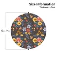 thumbnail image 3 of Balery 4 Pcs Colorful Flowers With Butterflyleather Coasters Set, Drink Table Cup Coasters For Living Room Kitchen Coffee Decor, 3 of 9