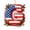 G, variant on XIA0LE Patriotic 26 Letters Acrylic Christmas Ornaments, 250th Independence Day Red White Blue Personalized Alphabet Hanging Decorations For Christmas Tree Home Holiday Party Decor Gift (E)