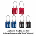 thumbnail image 3 of Brinks 3-Dial Combination TSA Luggage Padlock with 1-7/10in Steel Cable Shackle, 2-Pack, 3 of 9