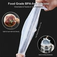 thumbnail image 3 of 12 Pack of Various Sizes BPA-free Silicone Stretch Lids Reusable Container Lids Food Covers, Flexible to Fit Multi-Shapes of Containers, Microwave & Dishwasher Use Safe, 3 of 5