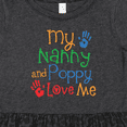thumbnail image 4 of Inktastic Nanny and Poppy Love Me Grandkid Girls Toddler Dress, 4 of 5