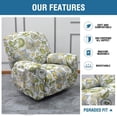 thumbnail image 3 of Recliner Slipcovers -Pieces Lazyboy Recliner Covers Recliner Couch Covers Recliner Chair Cover Non Slip Reclining Slipcovers with Storage Pockets Furniture Protector for Living Room, 3 of 8