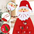 thumbnail image 3 of Calendario de Adviento de Navidad de Fieltro, Calendario de Adviento de Papá Noel de pared Calendario de Cuenta Regresiva de Navidad Reutilizable de 24 Días Colgante, 3 of 5